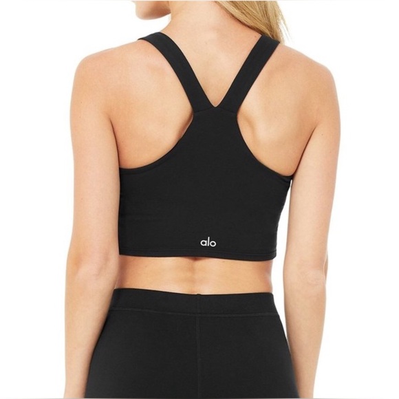 ALO Airbrush Real Bra Tank In Black Size XS - Picture 4 of 11